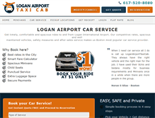 Tablet Screenshot of loganairporttaxicab.com